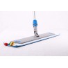 Kit balai velcro de 60 cm (manche, support, frange microfibre)
