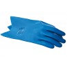 Gants latex bleu sur jersey coton