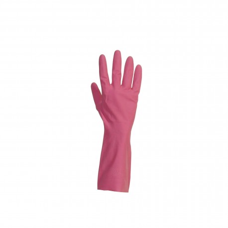 Gants de ménage latex rose