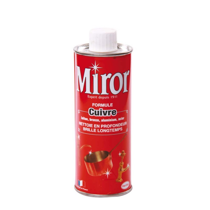 Miror Nettoyant Métaux – Cuivre, Laiton, Bronze, Aluminium & Acier – Bidon  250 ml : : Jardin