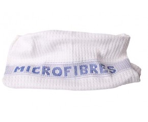 Serpillière gaufrée blanche microfibre