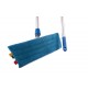 Kit balai velcro de 60 cm (manche, support, frange microfibre)