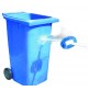 Brosse passage d'eau pour laver les containers