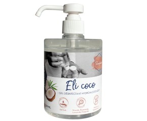 Gel hydroalcoolique – Parfum noix de coco 500 ml